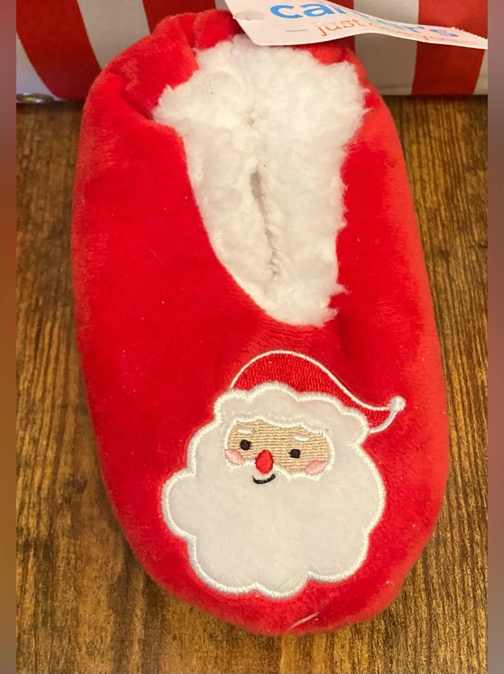 Carter's Just One You® Toddler Santa Slipper Socks - Red Size 4T-5T new